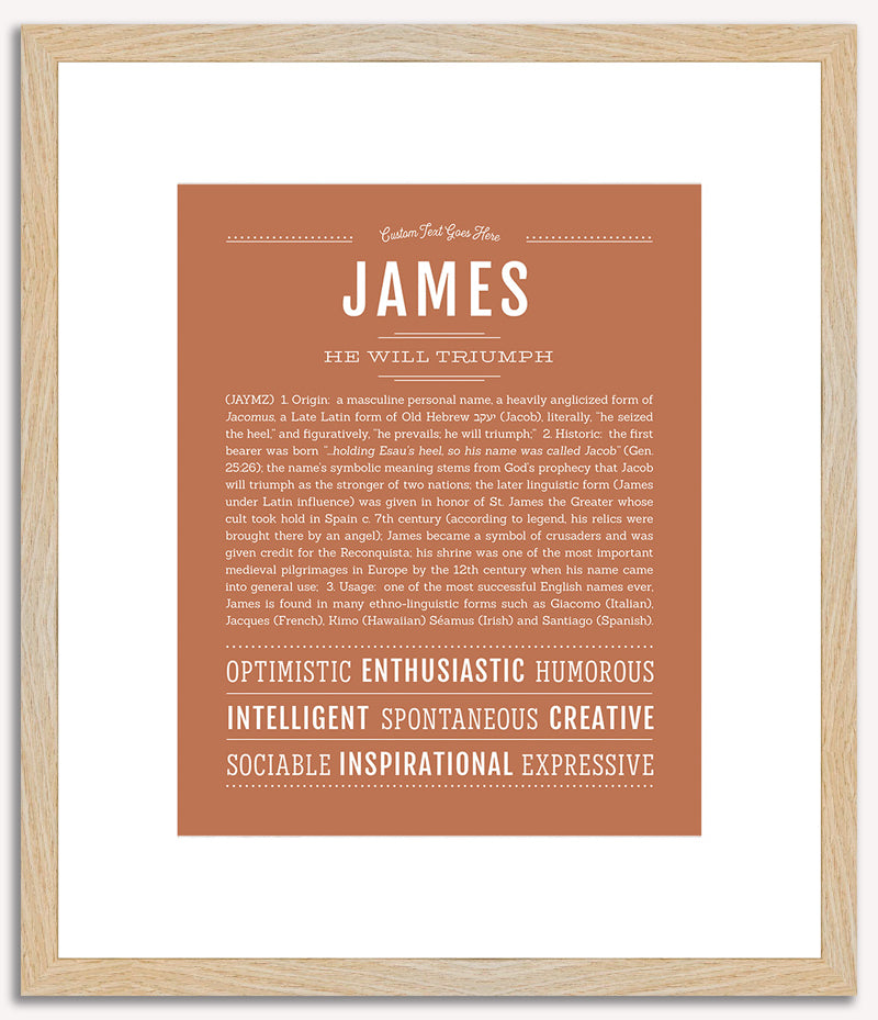 James | Name Art Print