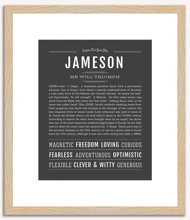 Jameson | Name Art Print