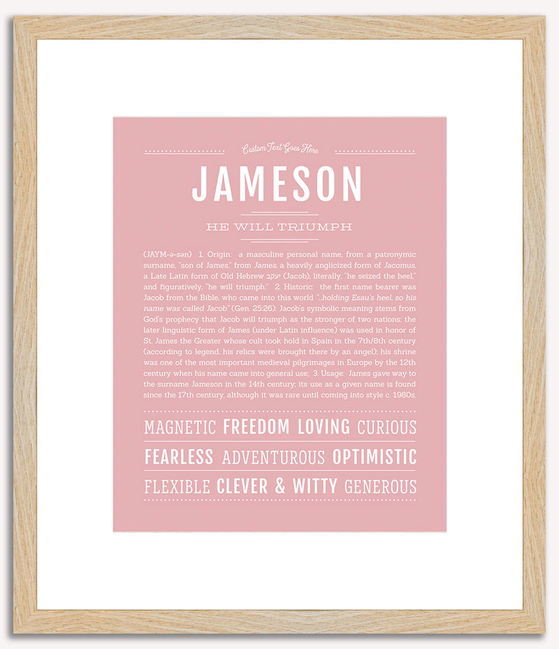 Jameson | Name Art Print