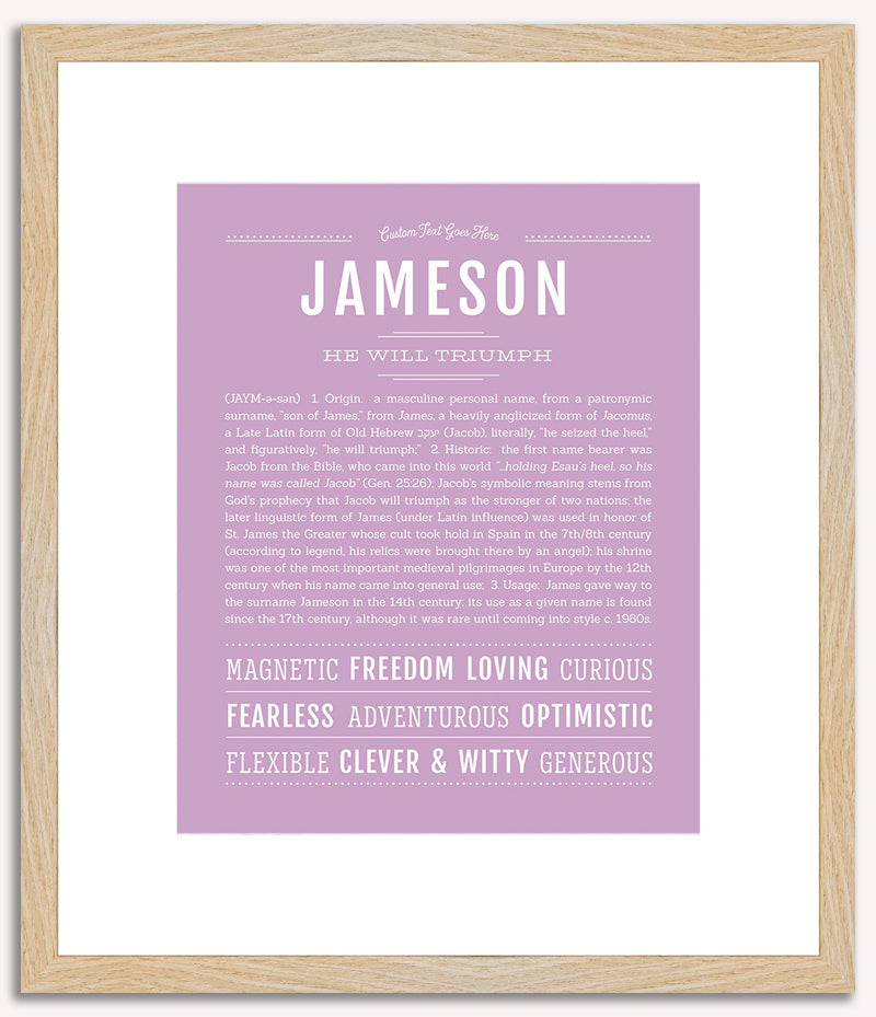 Jameson | Name Art Print