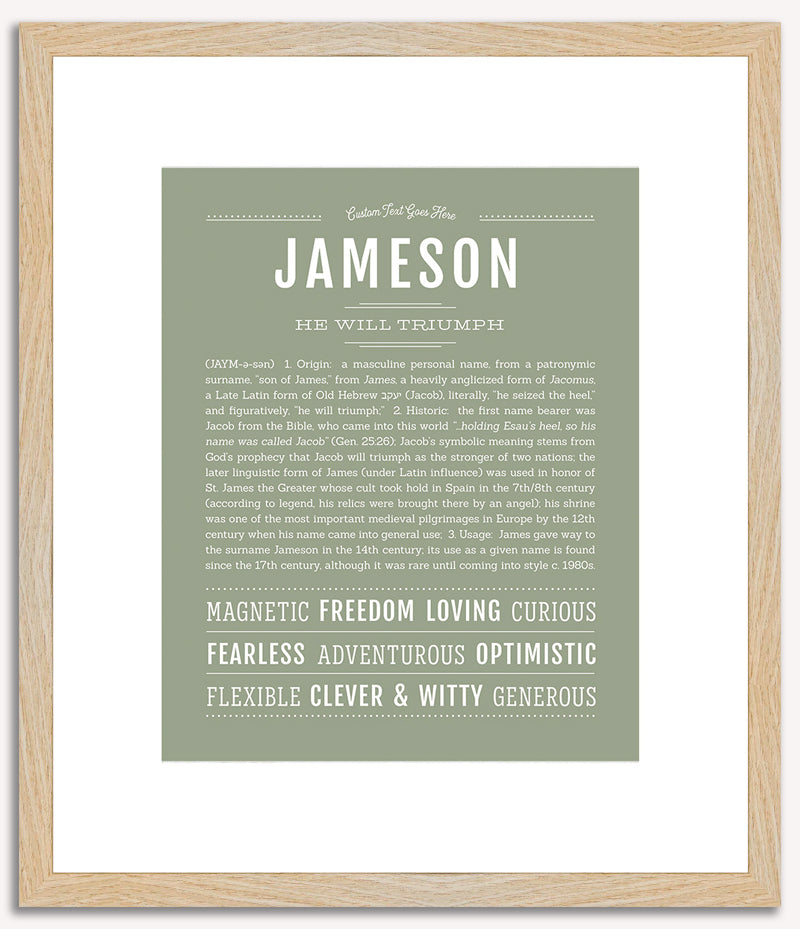 Jameson | Name Art Print