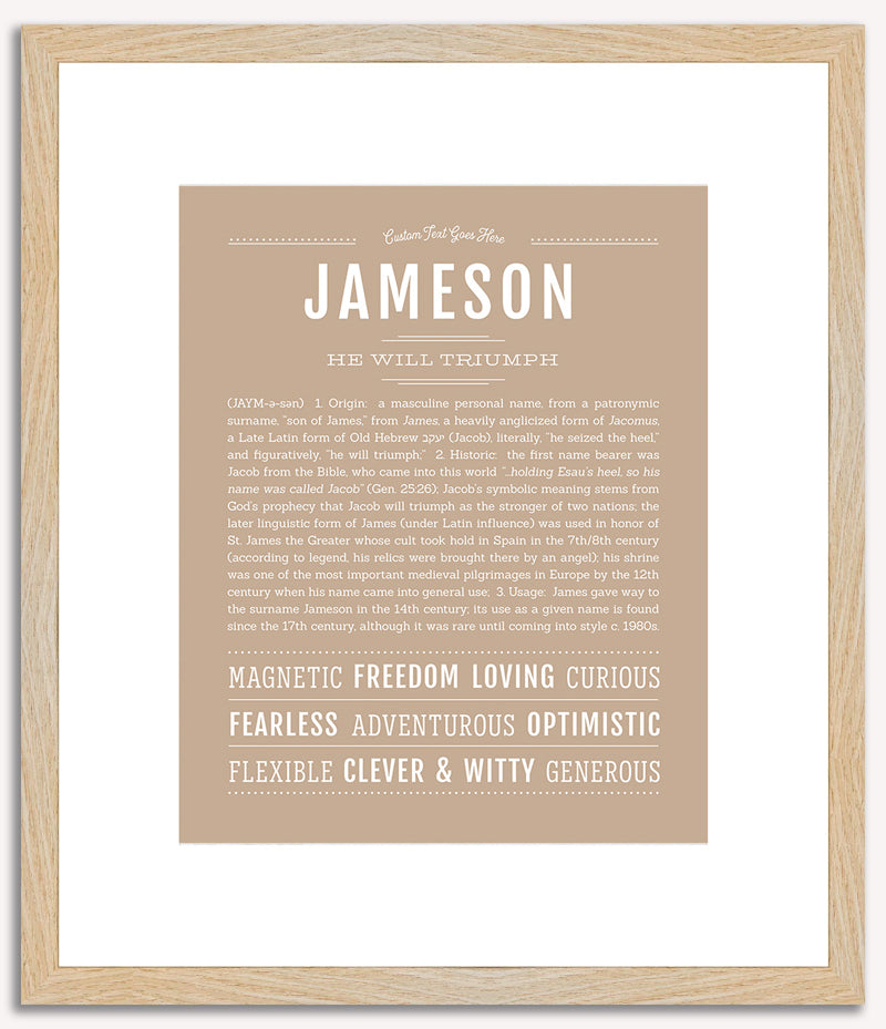 Jameson | Name Art Print