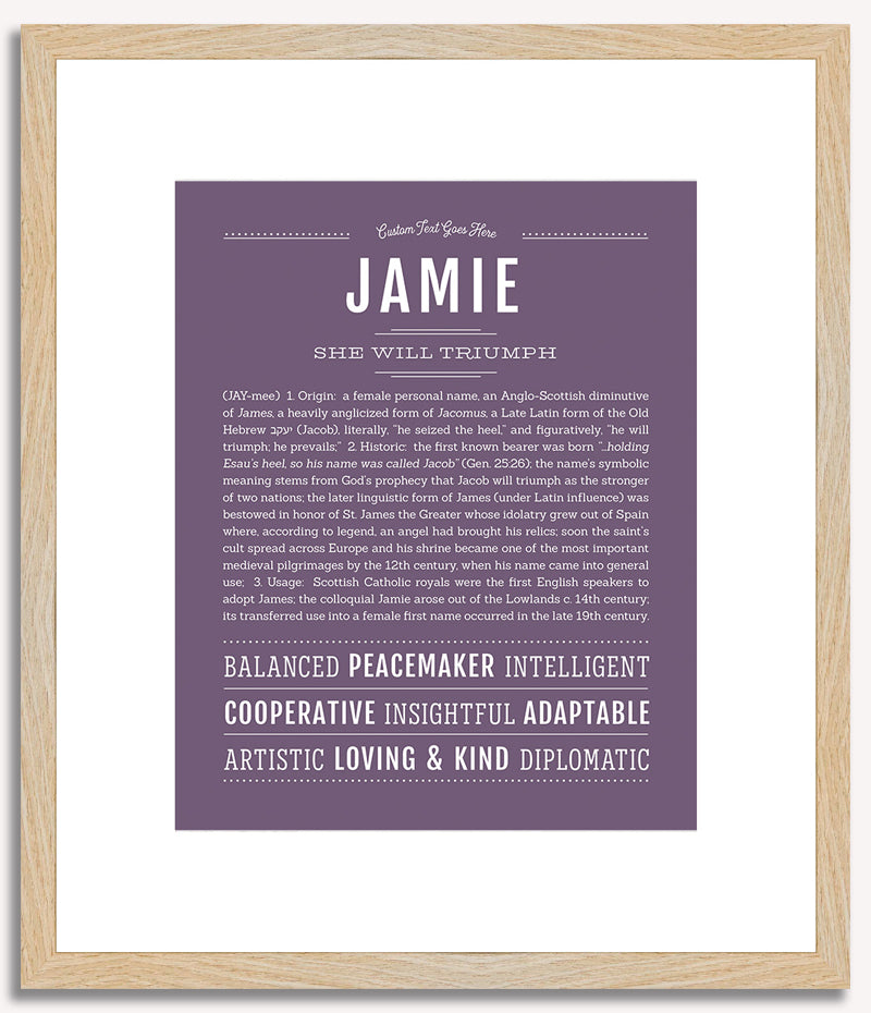 Jamie (female) | Name Art Print