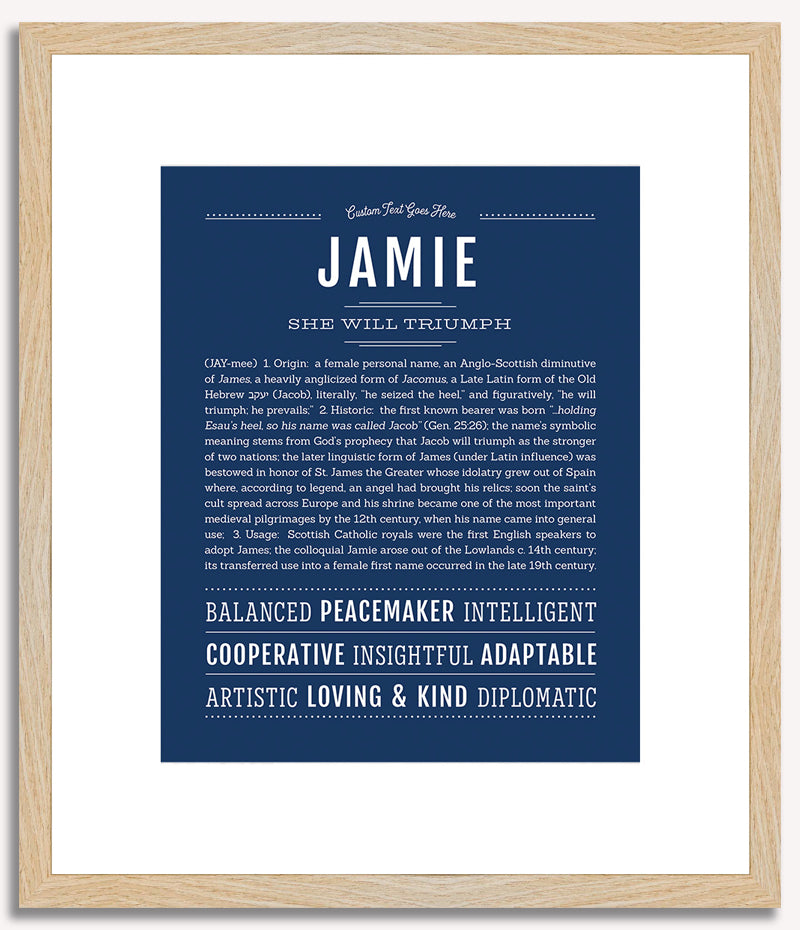 Jamie (female) | Name Art Print