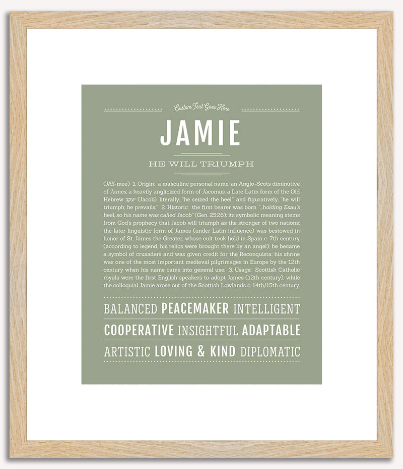 Jamie (male) | Name Art Print