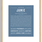 Jamie (female) | Name Art Print