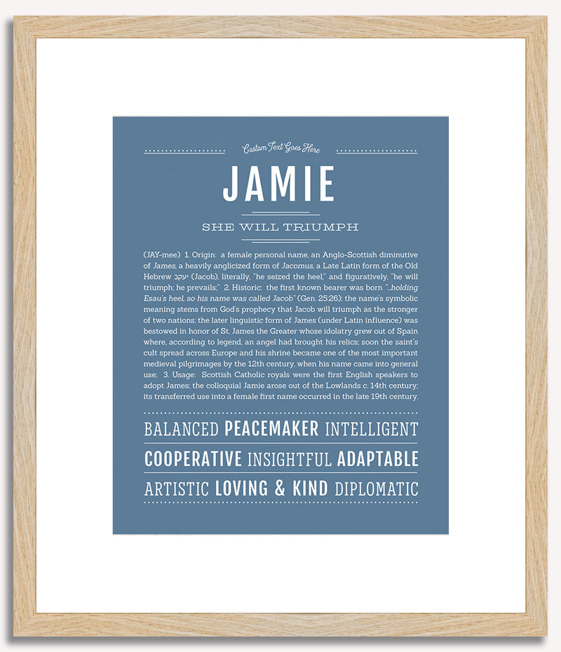 Jamie (female) | Name Art Print