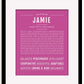 Frame Options | Dark Pink | Black Frame, Matted