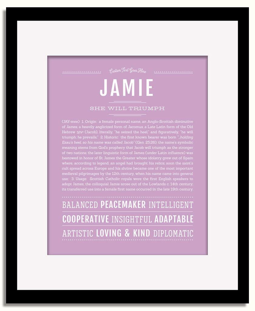 Frame Options | Lilac | Black Frame, Matted