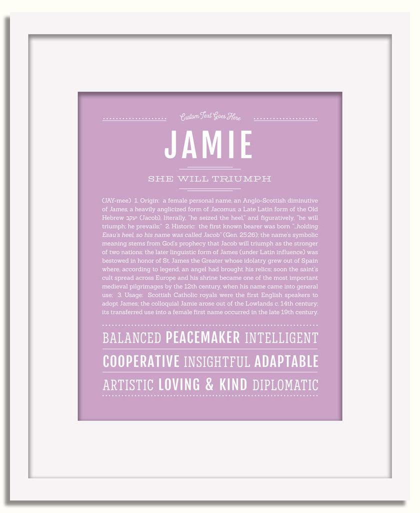 Frame Options | Lilac | White Frame, Matted