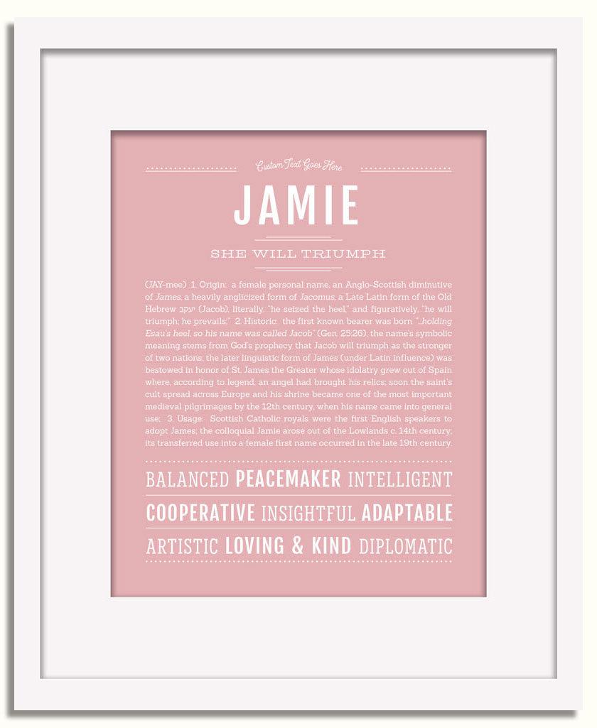 Frame Options | Dusty Rose | White Frame, Matted