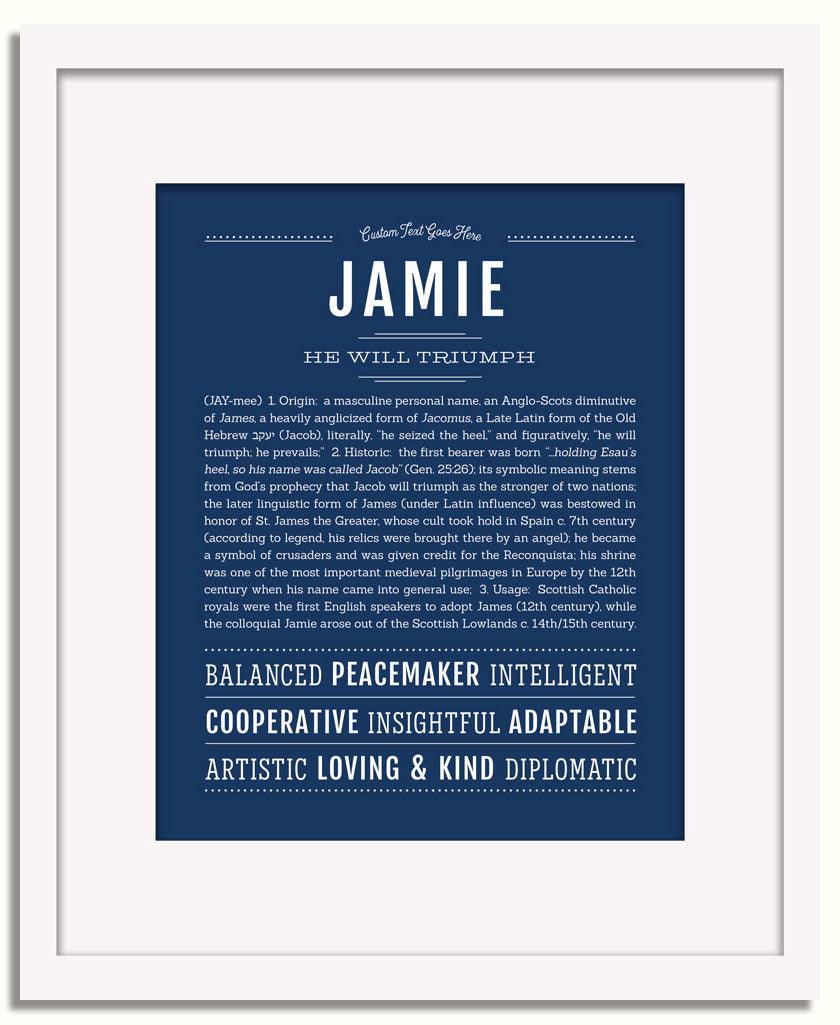 Jamie様　オーダーページ Jamie Personalized Name Meaning Art Prints – Name Stories