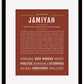Jamiyah | Name Art Print