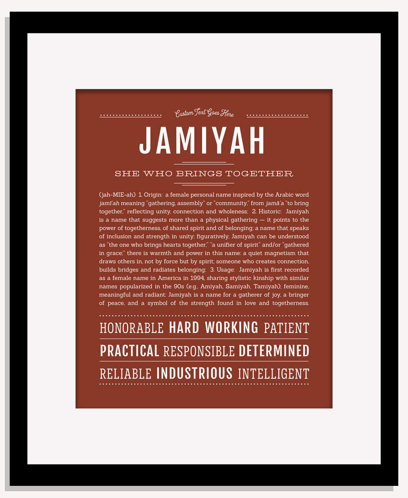 Jamiyah | Name Art Print