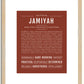 Jamiyah | Name Art Print