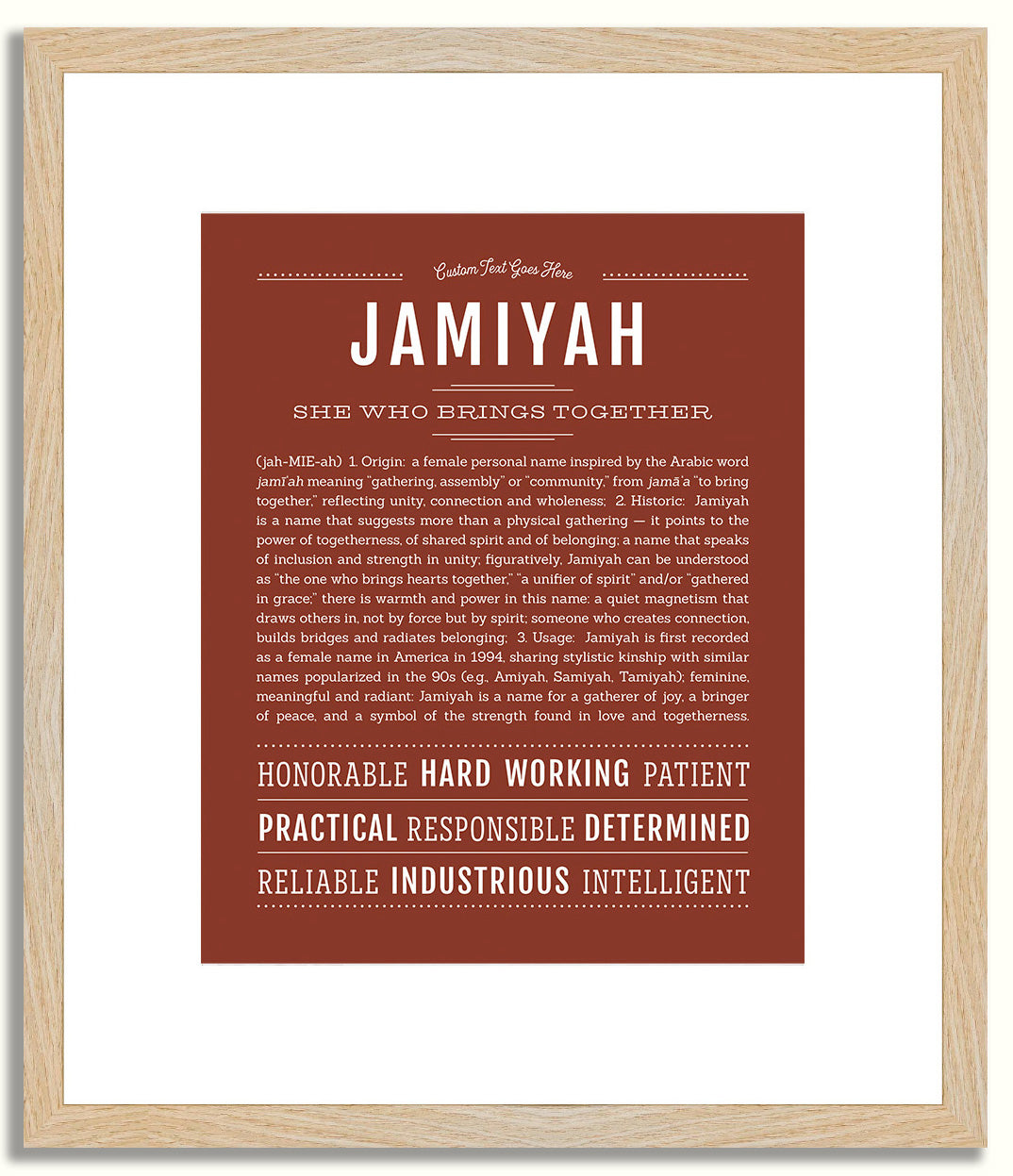 Jamiyah | Name Art Print