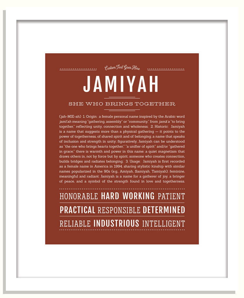 Jamiyah | Name Art Print