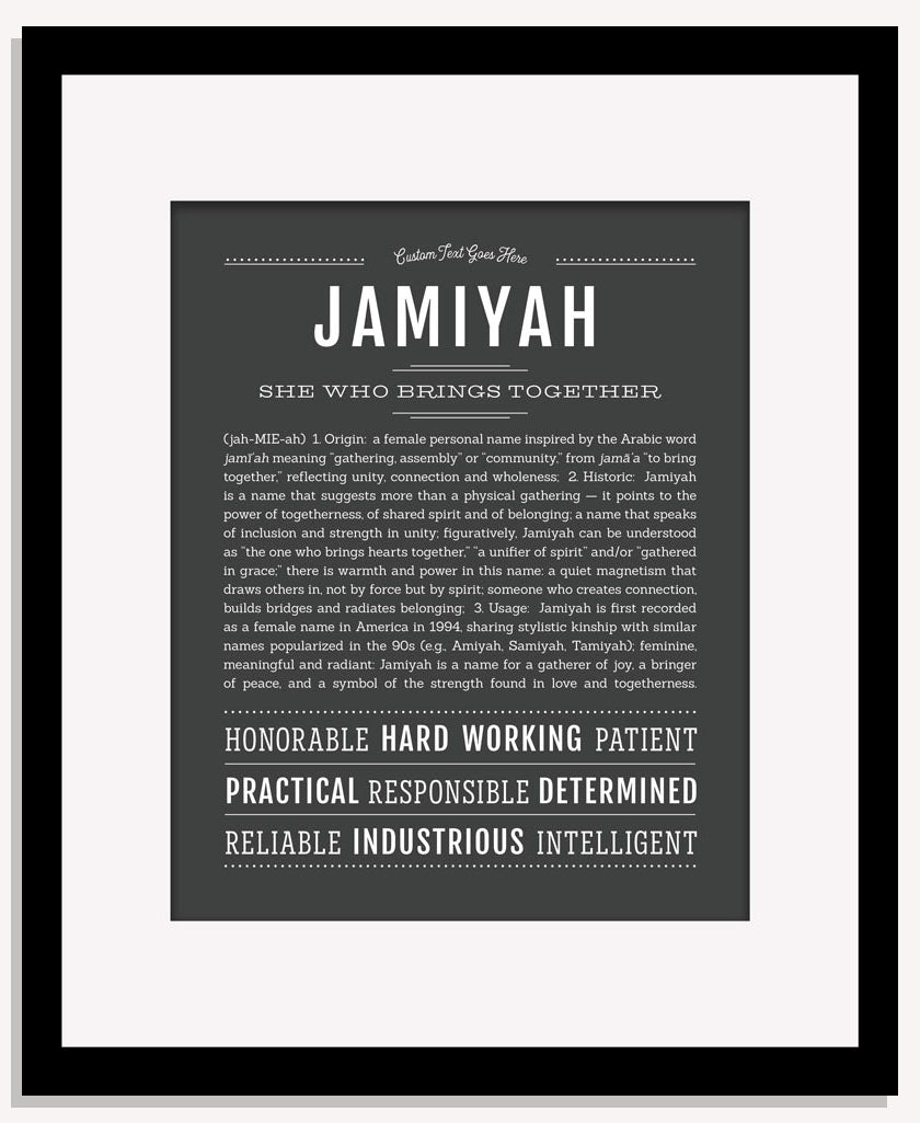 Jamiyah | Name Art Print
