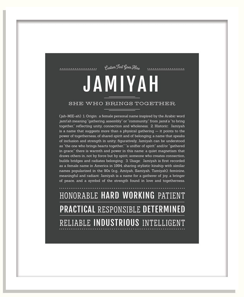 Jamiyah | Name Art Print