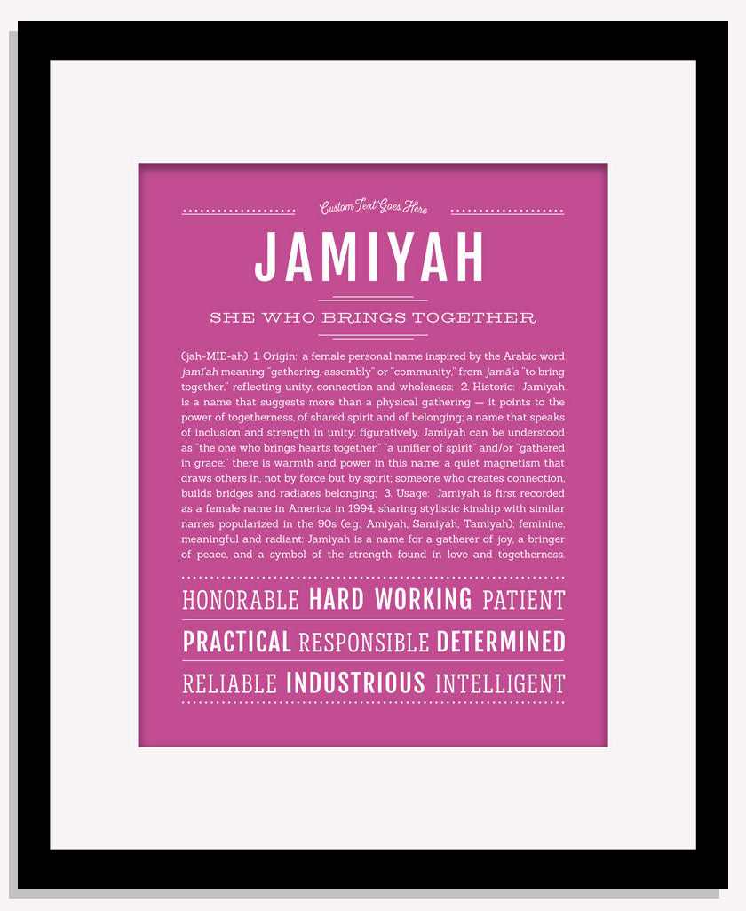 Jamiyah | Name Art Print