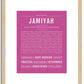 Jamiyah | Name Art Print