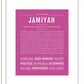 Jamiyah | Name Art Print