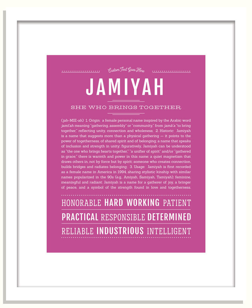 Jamiyah | Name Art Print