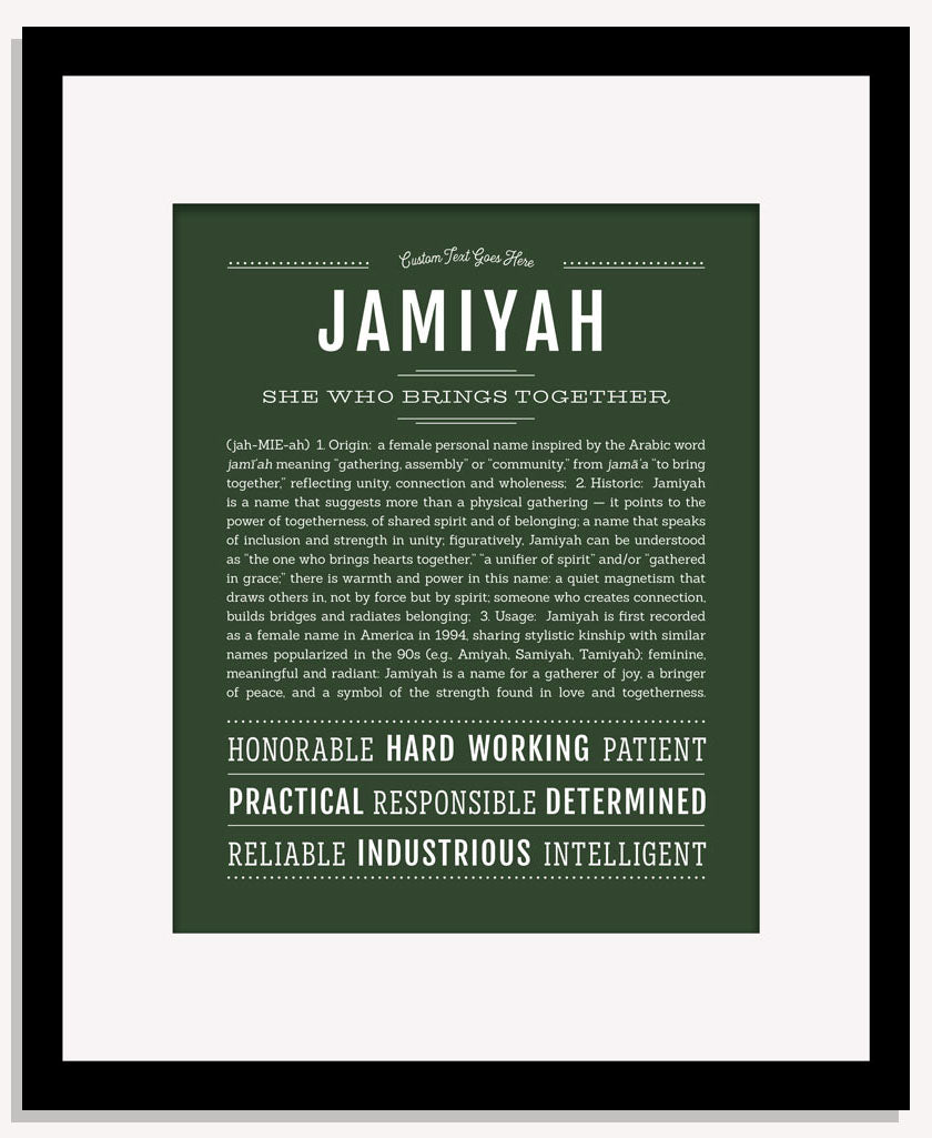 Jamiyah | Name Art Print