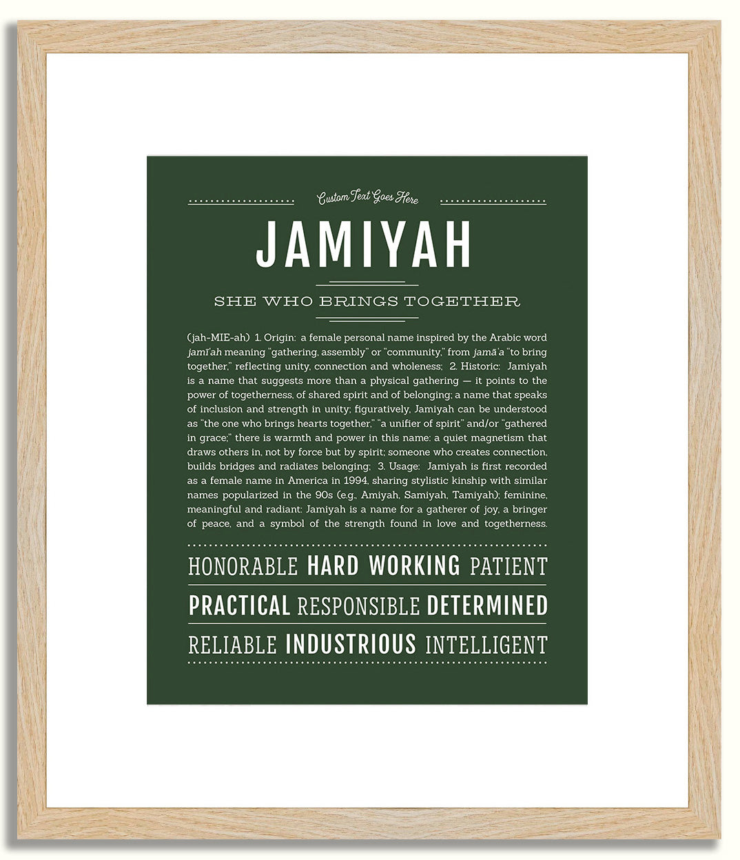 Jamiyah | Name Art Print