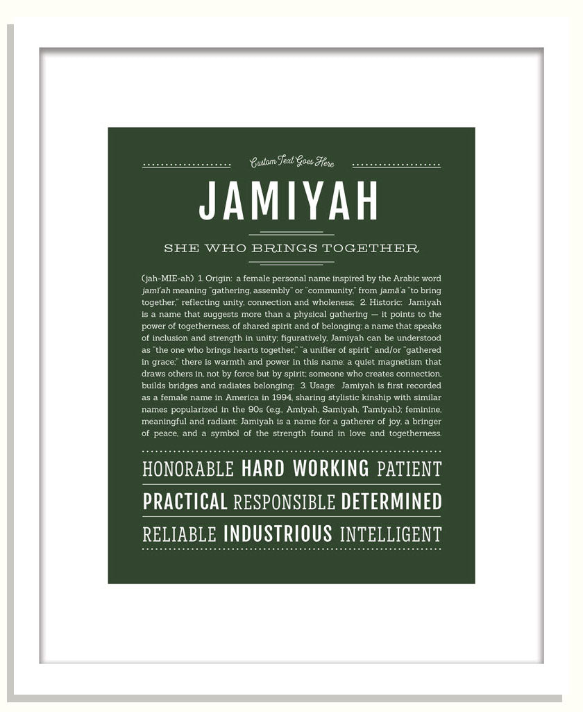 Jamiyah | Name Art Print