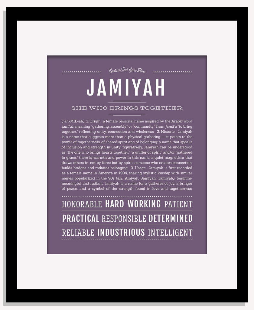 Jamiyah | Name Art Print