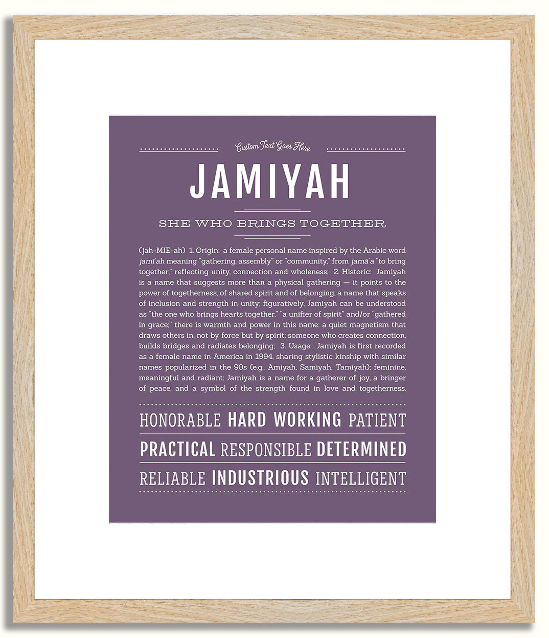Jamiyah | Name Art Print