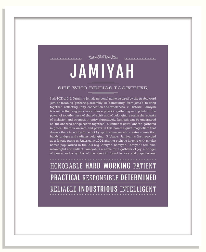 Jamiyah | Name Art Print
