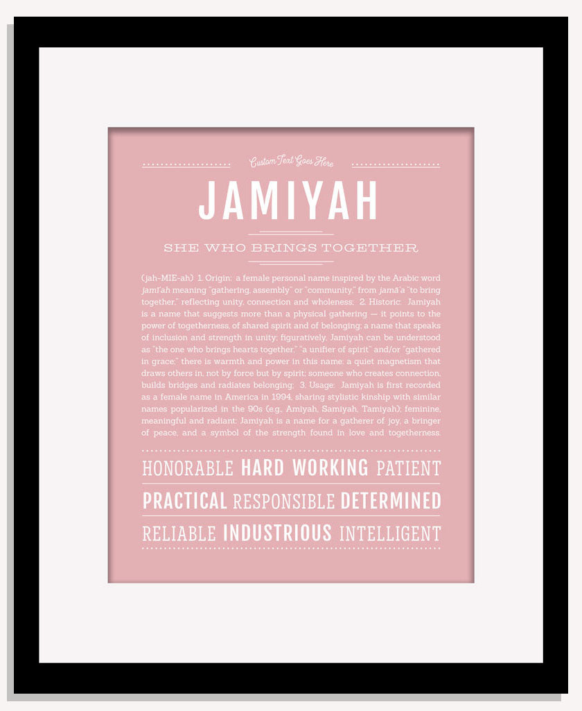 Jamiyah | Name Art Print