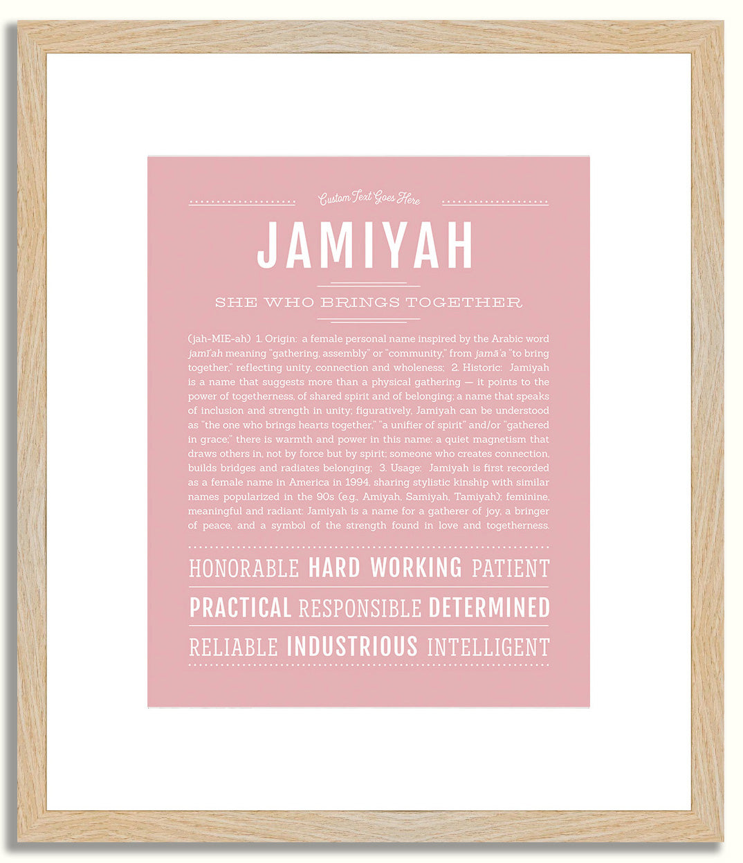 Jamiyah | Name Art Print