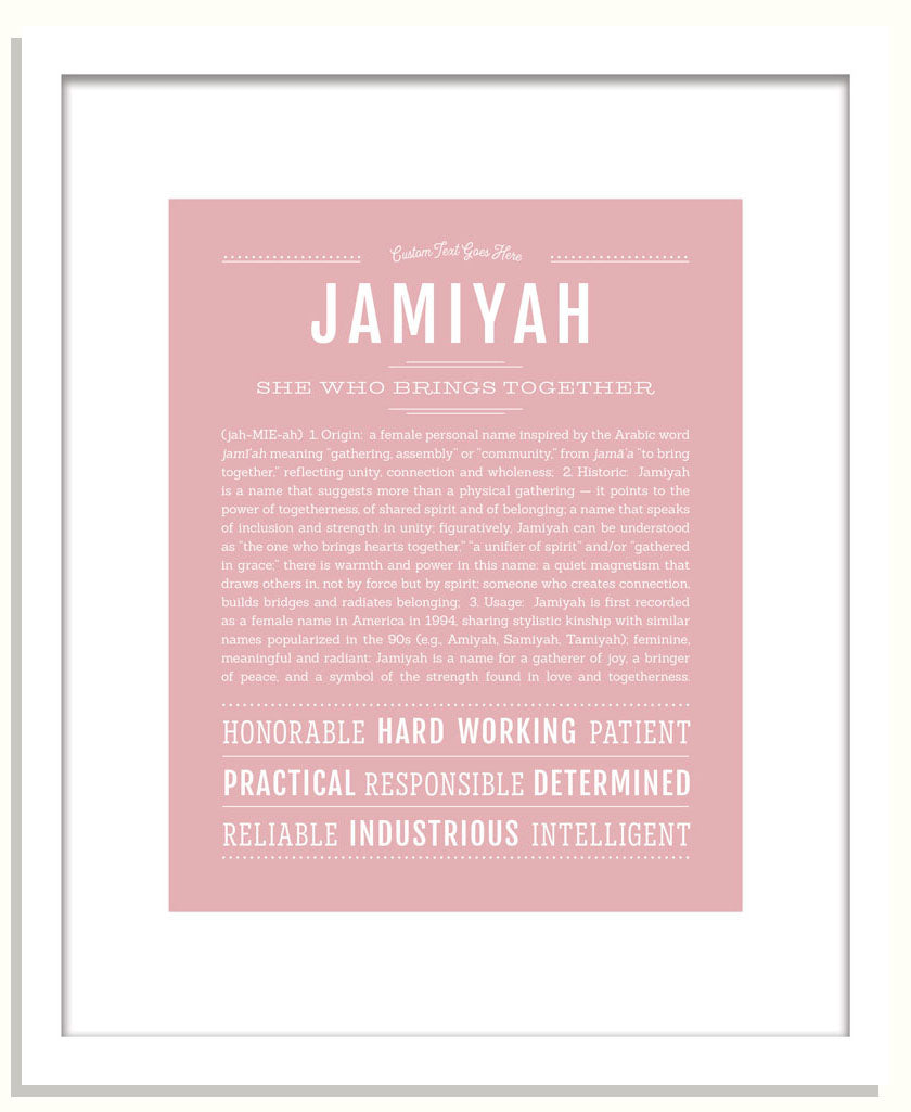 Jamiyah | Name Art Print