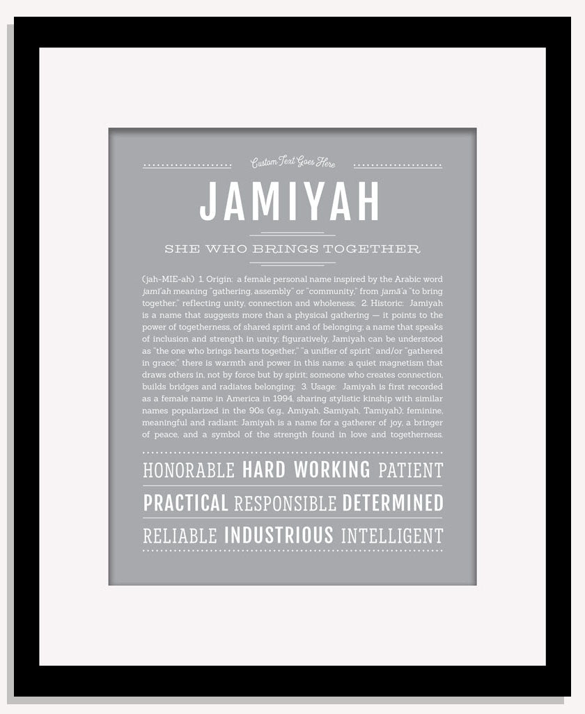 Jamiyah | Name Art Print