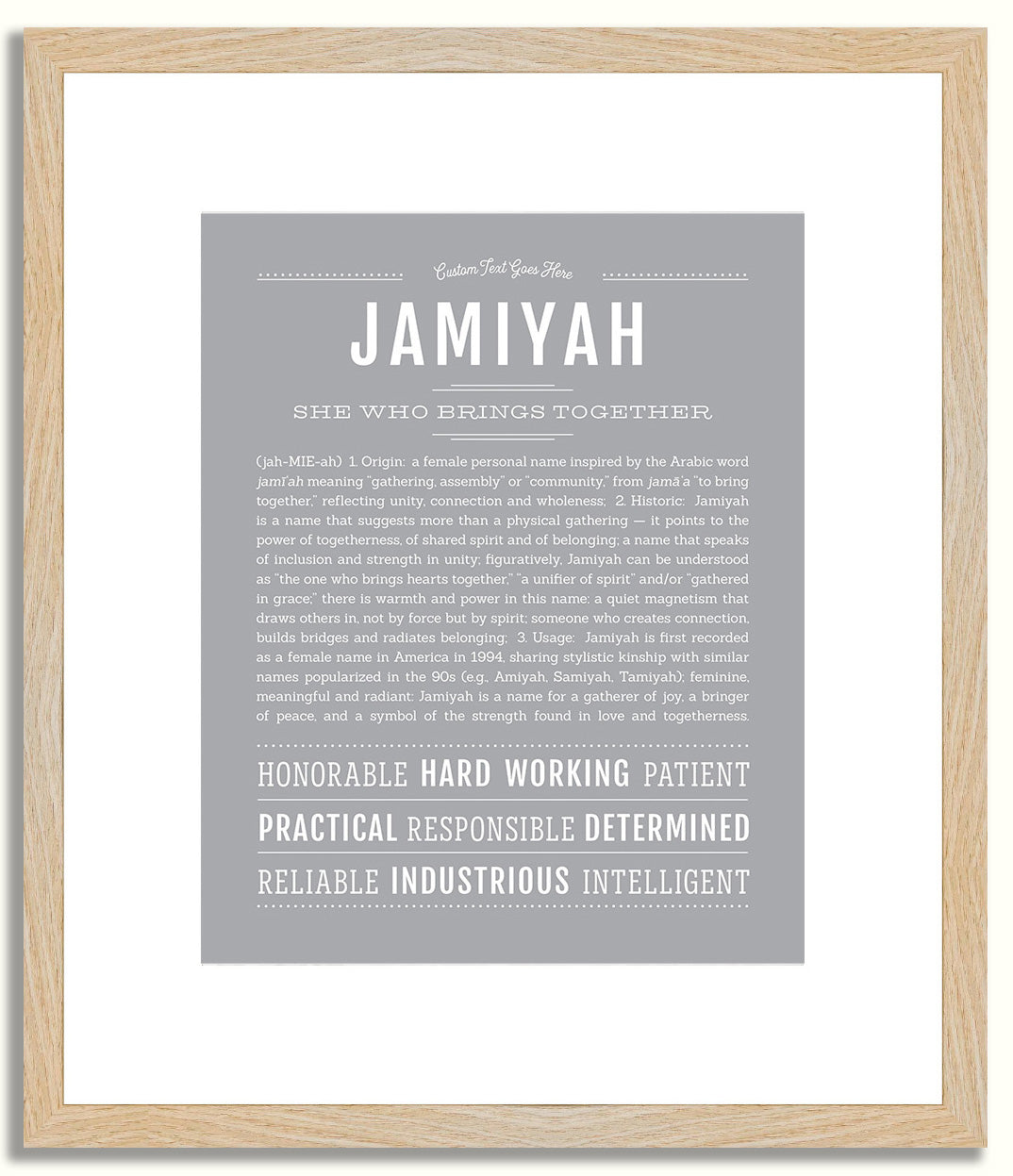 Jamiyah | Name Art Print