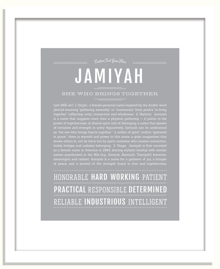 Jamiyah | Name Art Print