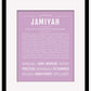 Jamiyah | Name Art Print