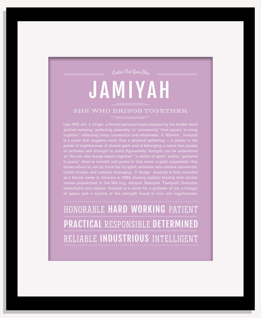 Jamiyah | Name Art Print