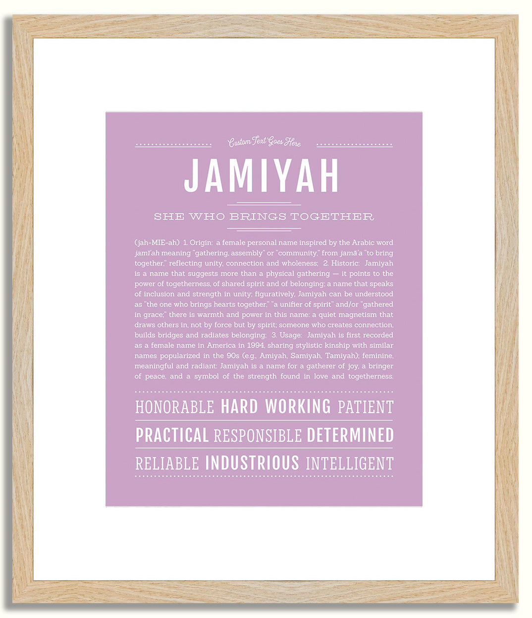 Jamiyah | Name Art Print