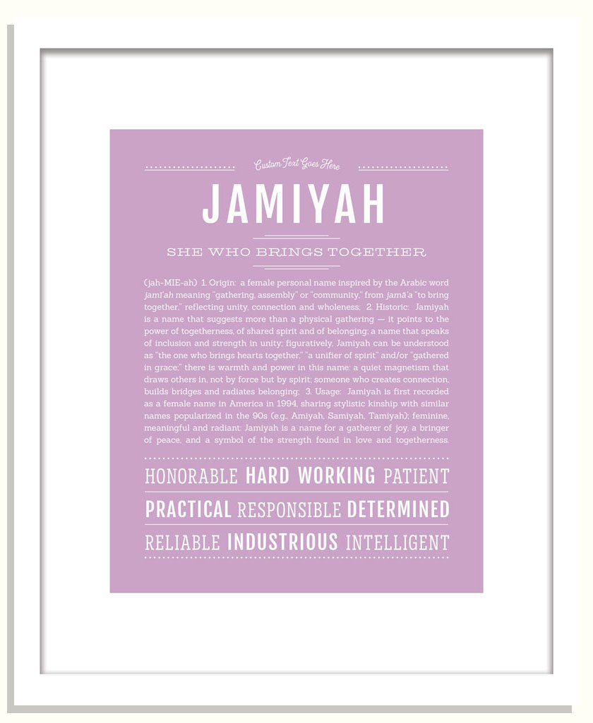 Jamiyah | Name Art Print
