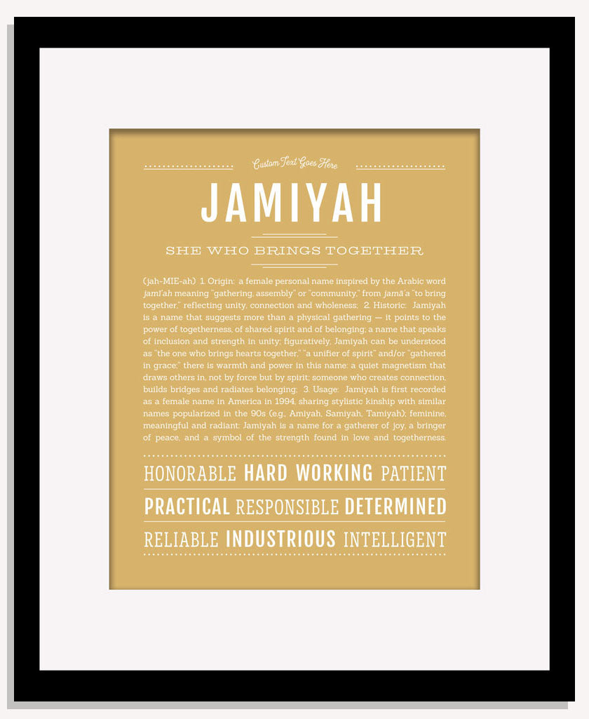 Jamiyah | Name Art Print