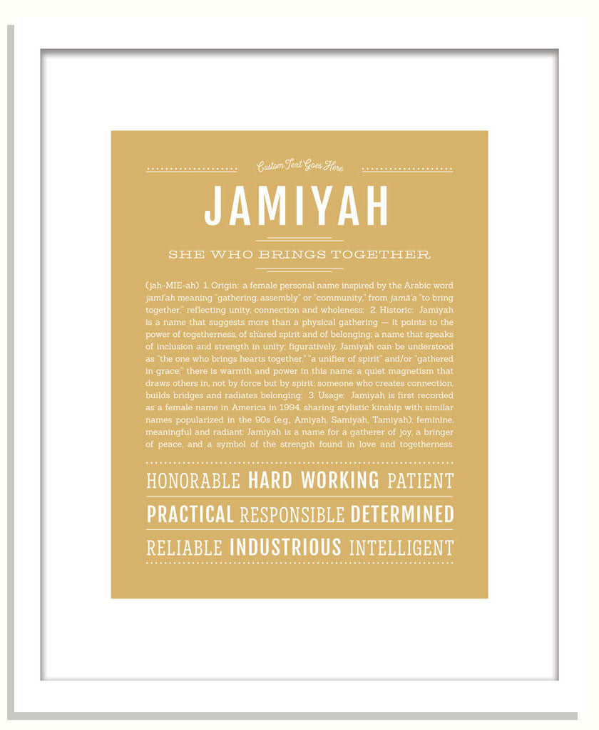 Jamiyah | Name Art Print