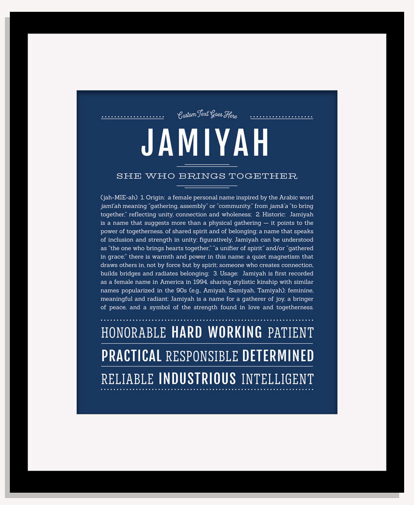 Jamiyah | Name Art Print
