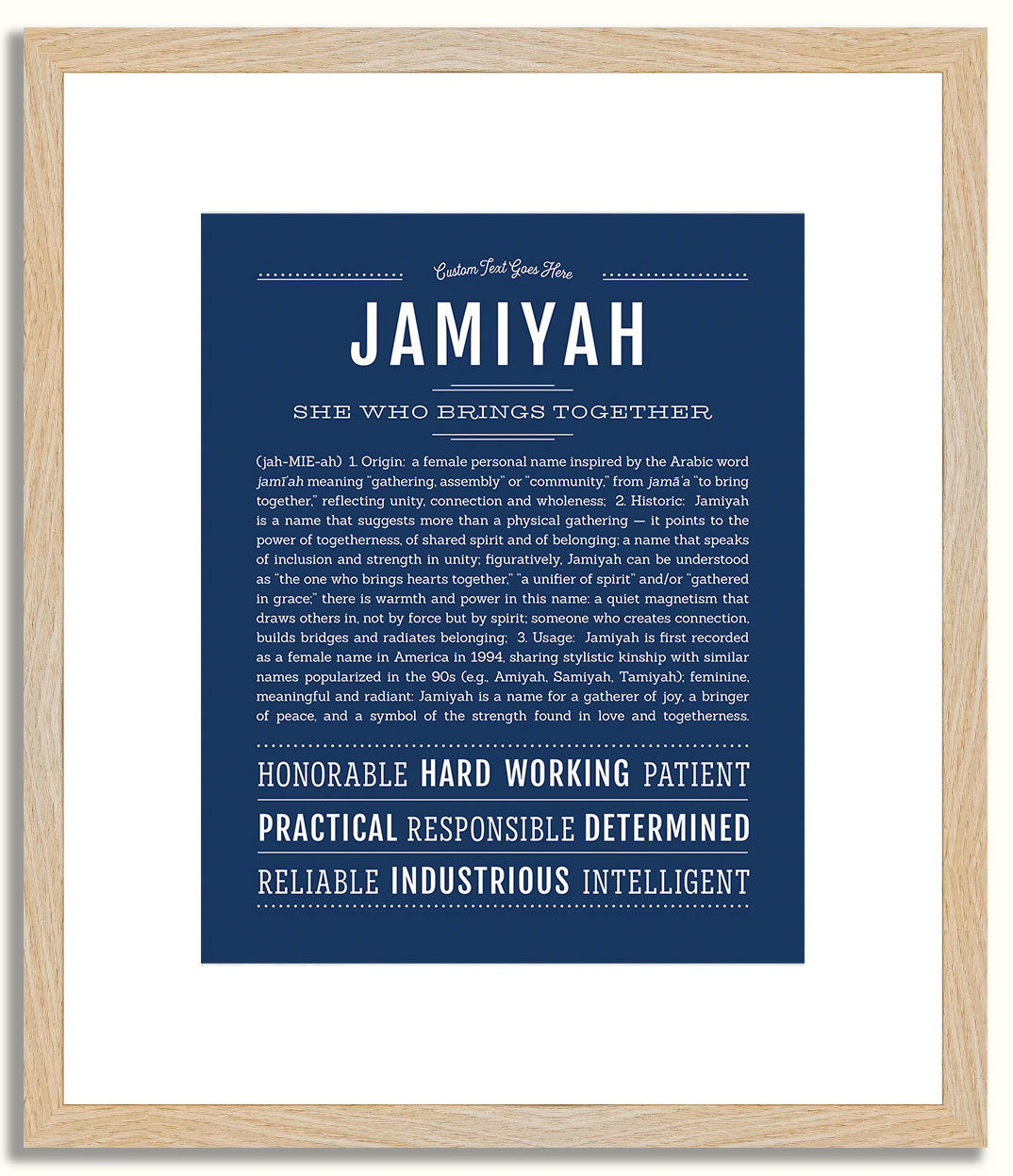 Jamiyah | Name Art Print