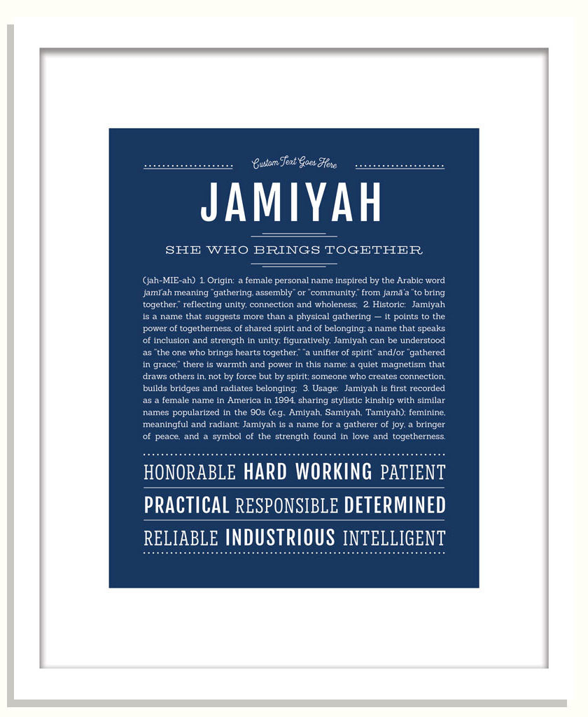 Jamiyah | Name Art Print