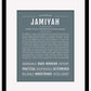 Jamiyah | Name Art Print