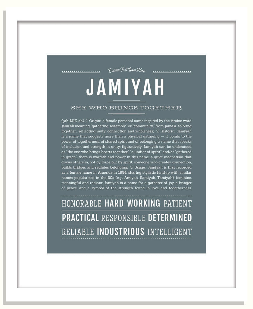 Jamiyah | Name Art Print